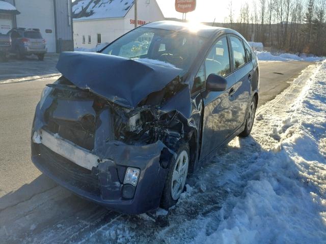 JTDKN3DU7A1279936 - 2010 TOYOTA PRIUS GRAY photo 2