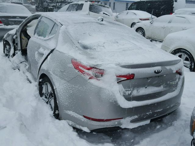 KNAGM4AD2D5039920 - 2013 KIA OPTIMA HYB SILVER photo 3