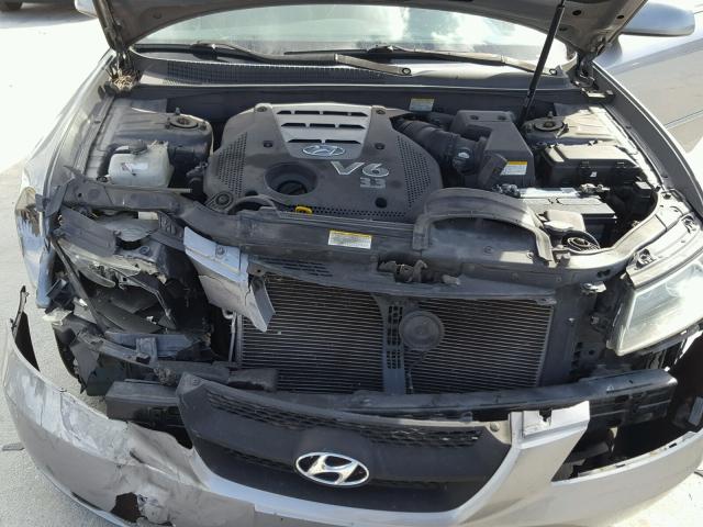 5NPEU46F07H158154 - 2007 HYUNDAI SONATA SE GRAY photo 7