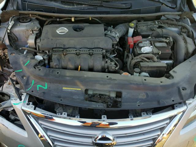 3N1AB7AP5EL678744 - 2014 NISSAN SENTRA S SILVER photo 7