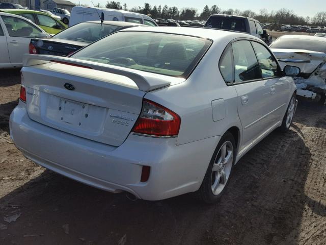 4S3BL626697215732 - 2009 SUBARU LEGACY 2.5 WHITE photo 4