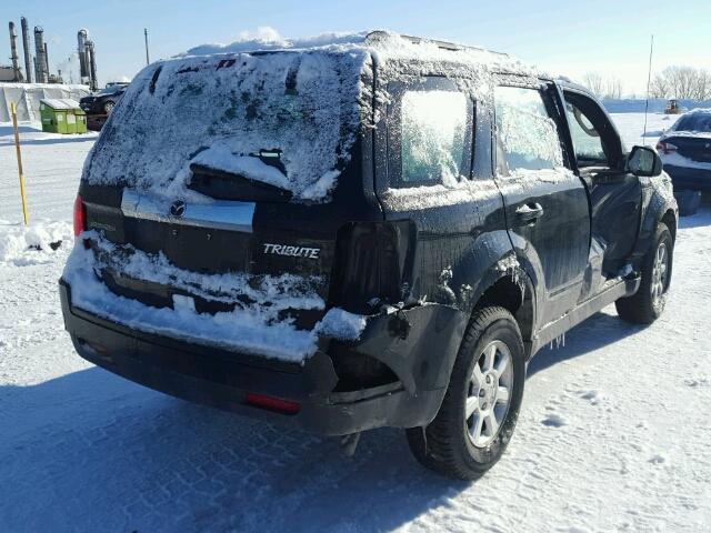 4F2CY0C78BKM01351 - 2011 MAZDA TRIBUTE I BLACK photo 4