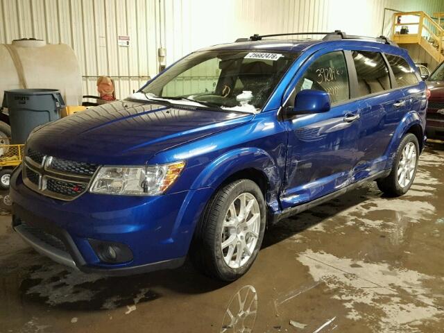 3C4PDDFG2FT569149 - 2015 DODGE JOURNEY R/ BLUE photo 2