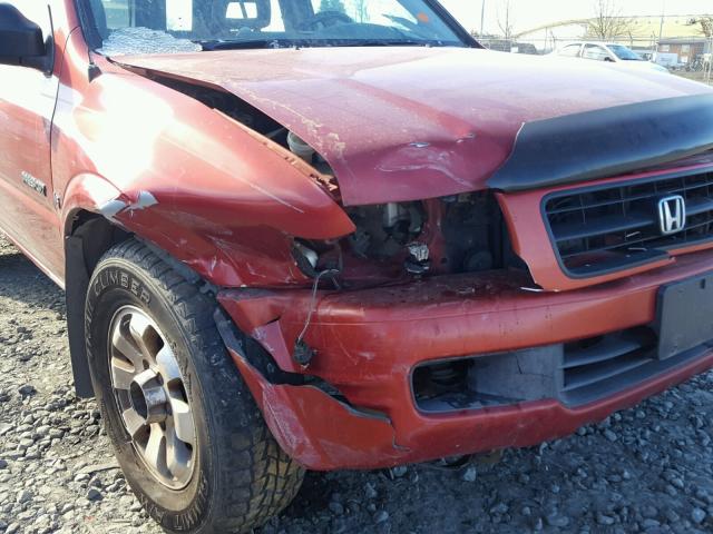 4S6CM58W4X4415755 - 1999 HONDA PASSPORT E RED photo 9