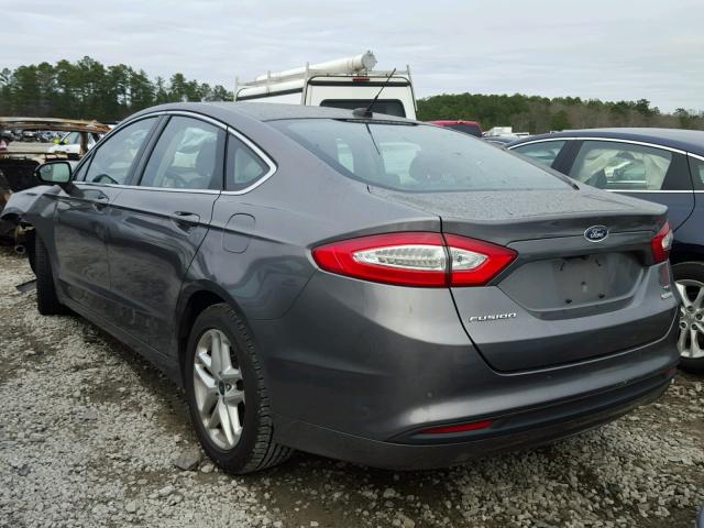 3FA6P0HR5DR288800 - 2013 FORD FUSION SE GRAY photo 3