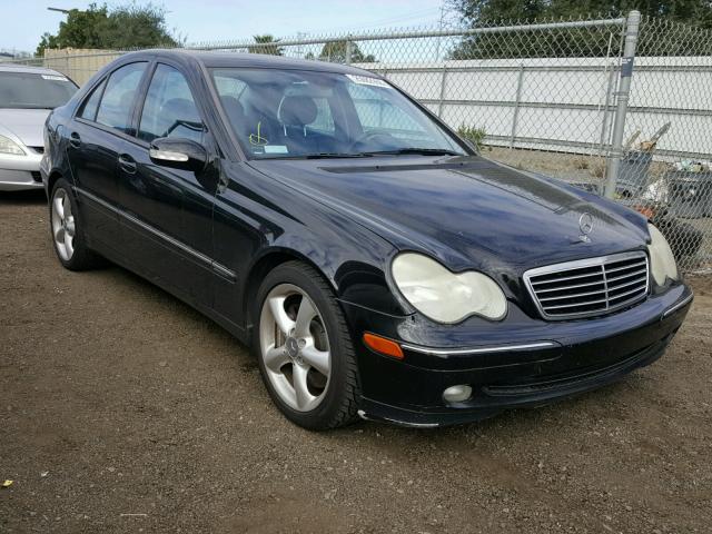 WDBRF40J84A637190 - 2004 MERCEDES-BENZ C 230K SPO BLACK photo 1