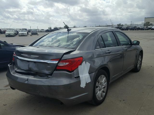 1C3CCBAB7DN640669 - 2013 CHRYSLER 200 LX GRAY photo 4