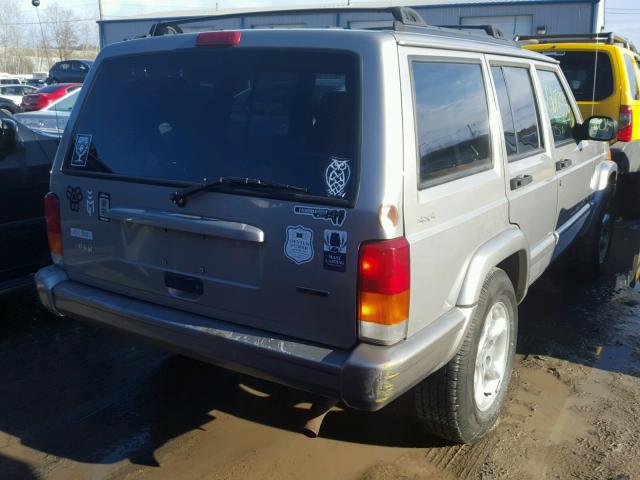 1J4FF48S11L608075 - 2001 JEEP CHEROKEE S SILVER photo 4