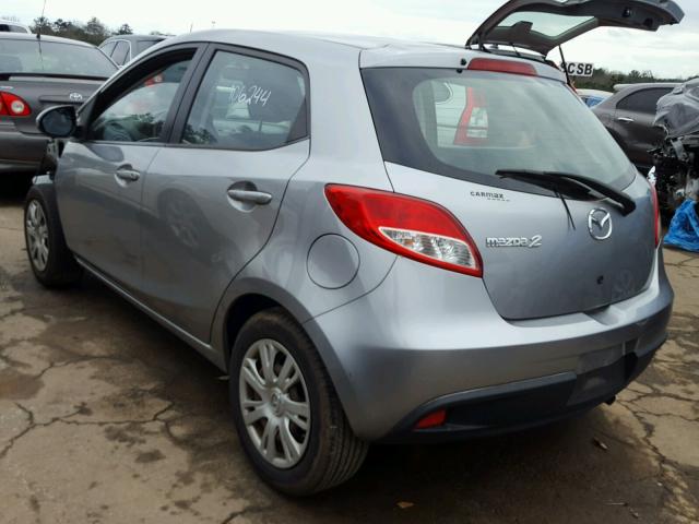 JM1DE1KY7C0147738 - 2012 MAZDA MAZDA2 GRAY photo 3