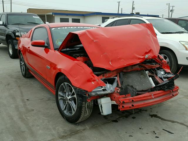 1ZVBP8AM5E5281806 - 2014 FORD MUSTANG RED photo 1