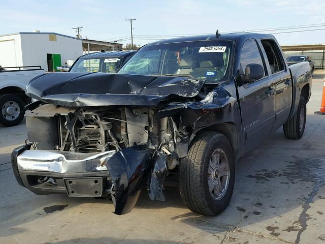 2GCEC13J171529785 - 2007 CHEVROLET SILVERADO BLACK photo 2