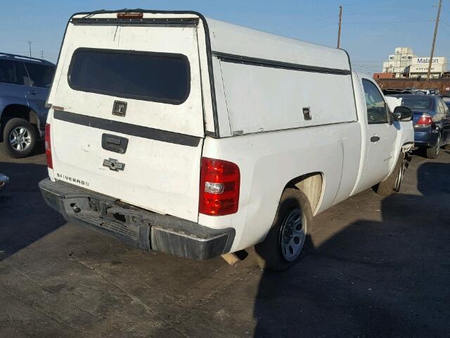 1GCEC14C37E530483 - 2007 CHEVROLET SILVERADO WHITE photo 4