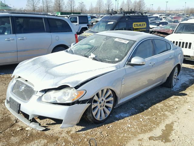 SAJWA06B49HR21329 - 2009 JAGUAR XF PREMIUM SILVER photo 2