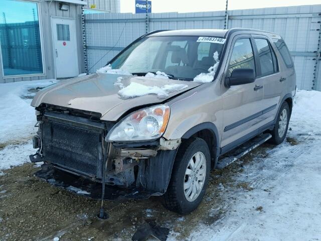 JHLRD78566C815320 - 2006 HONDA CR-V LX GOLD photo 2