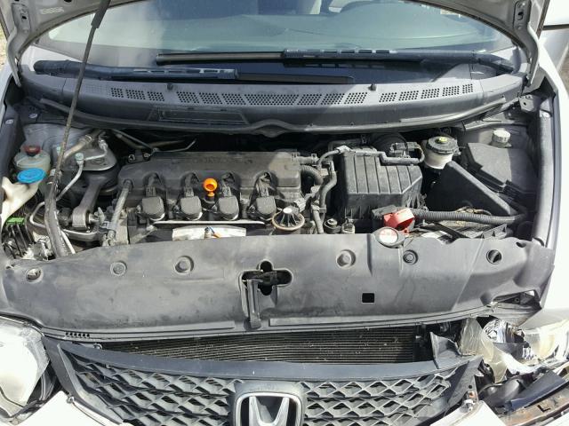 2HGFG11619H507627 - 2009 HONDA CIVIC LX SILVER photo 7