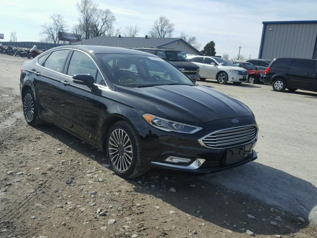 3FA6P0H96HR112067 - 2017 FORD FUSION SE BLACK photo 1