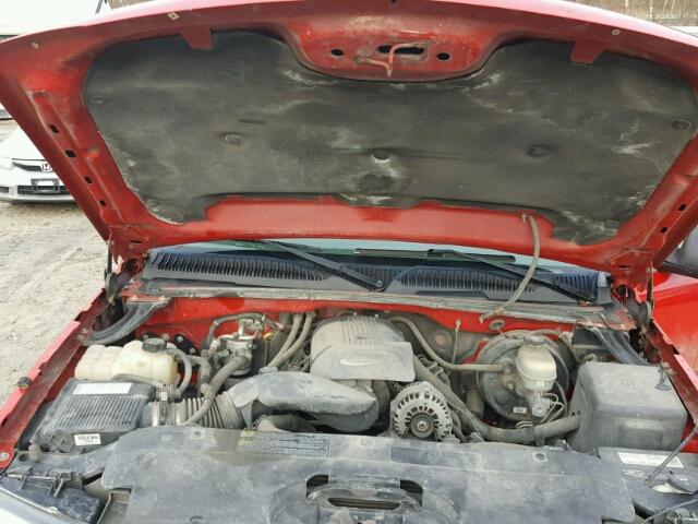 2GCEK13V971122870 - 2007 CHEVROLET SILVERADO RED photo 7