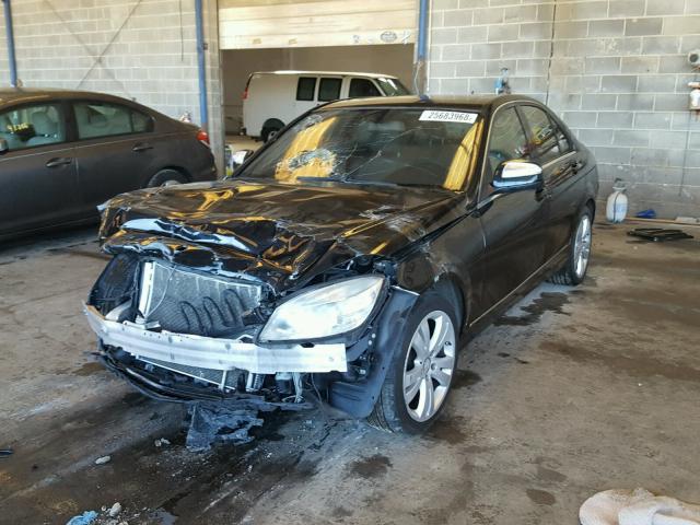 WDDGF54X19R069988 - 2009 MERCEDES-BENZ C 300 Черный фото 2