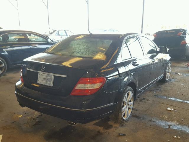 WDDGF54X19R069988 - 2009 MERCEDES-BENZ C 300 Черный фото 4