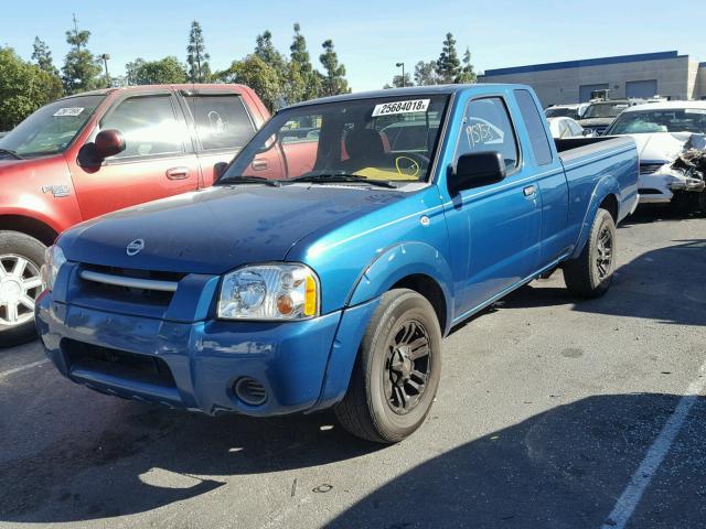 1N6DD26T54C470223 - 2004 NISSAN FRONTIER K BLUE photo 2