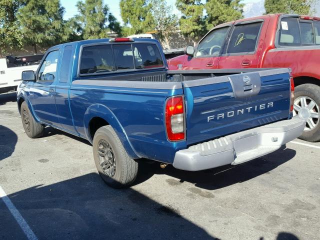 1N6DD26T54C470223 - 2004 NISSAN FRONTIER K BLUE photo 3