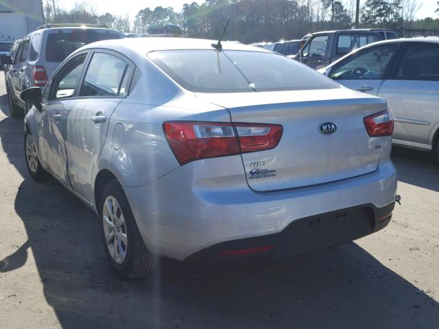 KNADM4A37E6328264 - 2014 KIA RIO LX Արծաթագույն լուսանկար 3