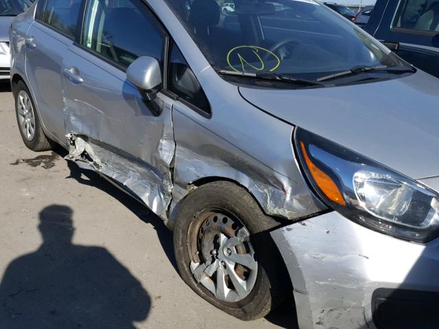 KNADM4A37E6328264 - 2014 KIA RIO LX Արծաթագույն լուսանկար 9