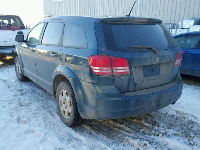 3D4GG47BX9T176291 - 2009 DODGE JOURNEY SE GREEN photo 3