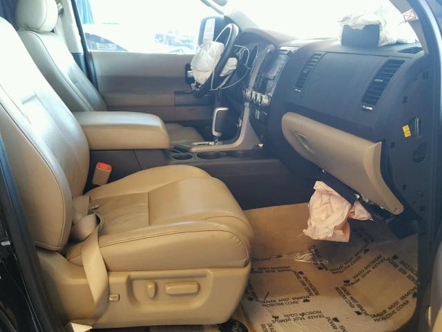 5TDKY5G19BS035214 - 2011 TOYOTA SEQUOIA LI BLACK photo 5