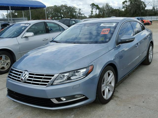 WVWBP7AN6DE545815 - 2013 VOLKSWAGEN CC SPORT BLUE photo 2