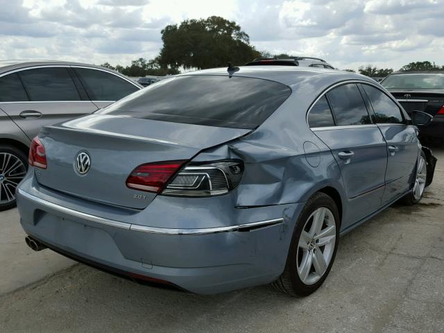 WVWBP7AN6DE545815 - 2013 VOLKSWAGEN CC SPORT BLUE photo 4