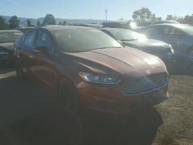 3FA6P0HD5GR206833 - 2016 FORD FUSION SE BURGUNDY photo 1