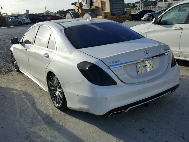 WDDUG8CB8EA050936 - 2014 MERCEDES-BENZ S 550 WHITE photo 3