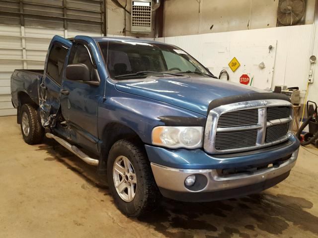 1D7HU18D14J134185 - 2004 DODGE RAM 1500 S BLUE photo 1