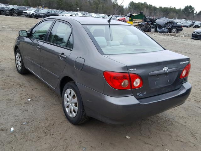 2T1BR32E28C889071 - 2008 TOYOTA COROLLA CE GRAY photo 3