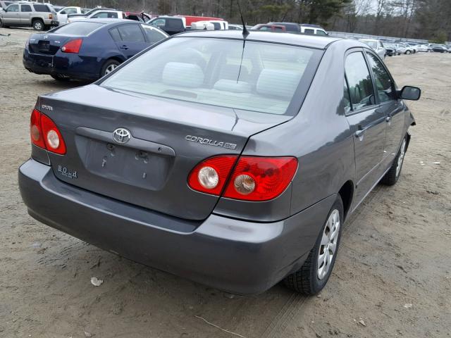 2T1BR32E28C889071 - 2008 TOYOTA COROLLA CE GRAY photo 4