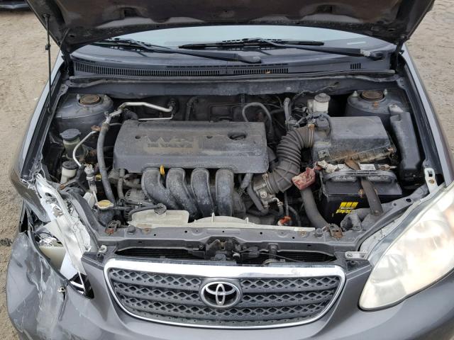 2T1BR32E28C889071 - 2008 TOYOTA COROLLA CE GRAY photo 7