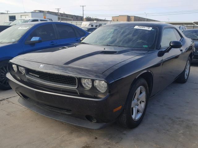 2B3CJ4DV9AH305311 - 2010 DODGE CHALLENGER BLACK photo 2