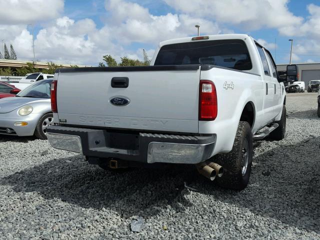 1FTSW21R98EB53085 - 2008 FORD F250 SUPER WHITE photo 4