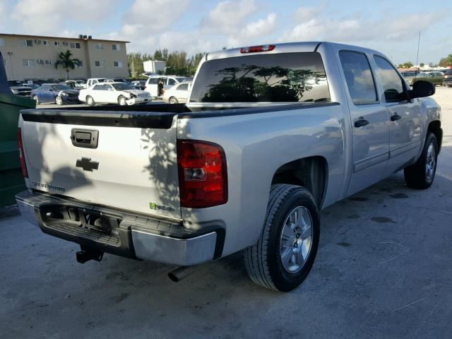 3GCUCUEJ6BG132356 - 2011 CHEVROLET SILVERADO SILVER photo 4