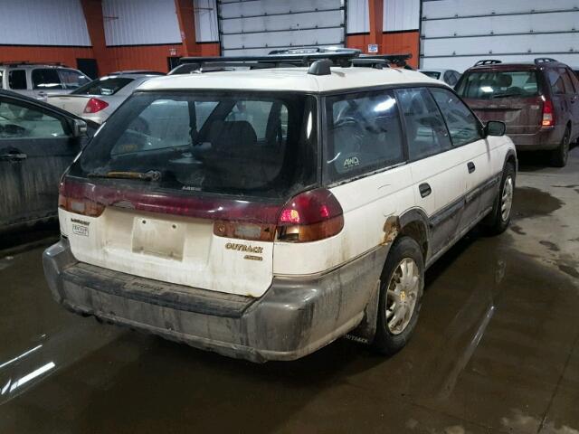 4S3BG6859W6601033 - 1998 SUBARU LEGACY 30T WHITE photo 4