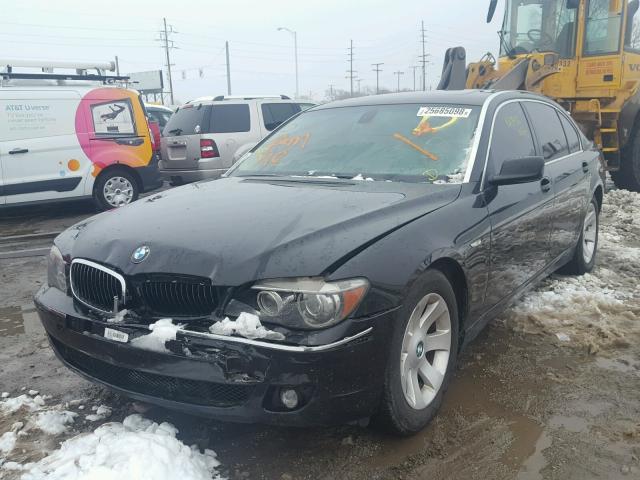 WBAHN83516DT62587 - 2006 BMW 750 LI BLACK photo 2