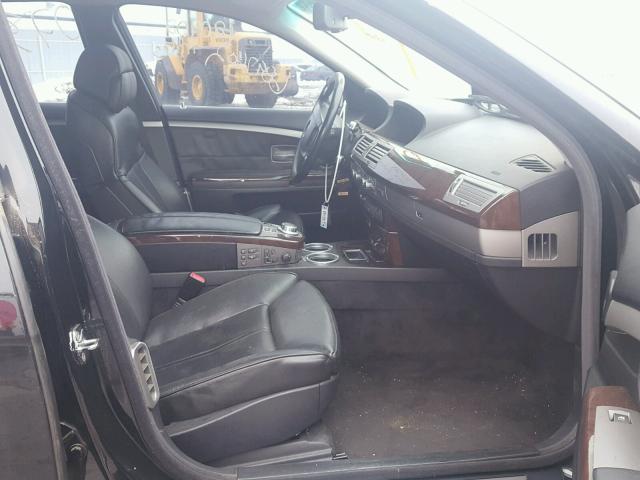 WBAHN83516DT62587 - 2006 BMW 750 LI BLACK photo 5