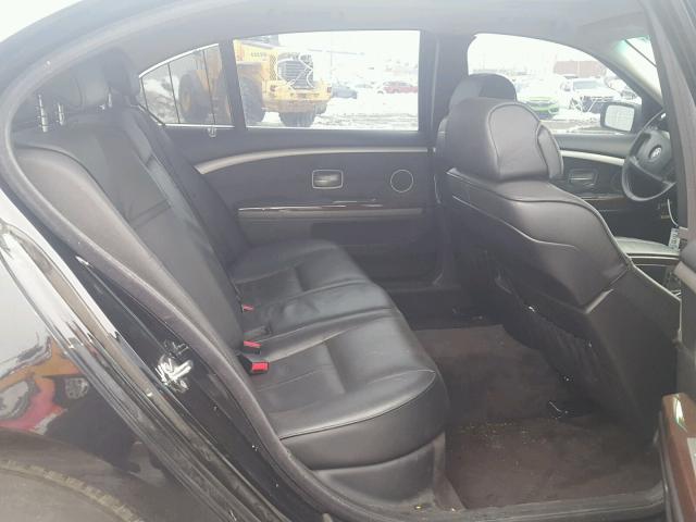 WBAHN83516DT62587 - 2006 BMW 750 LI BLACK photo 6