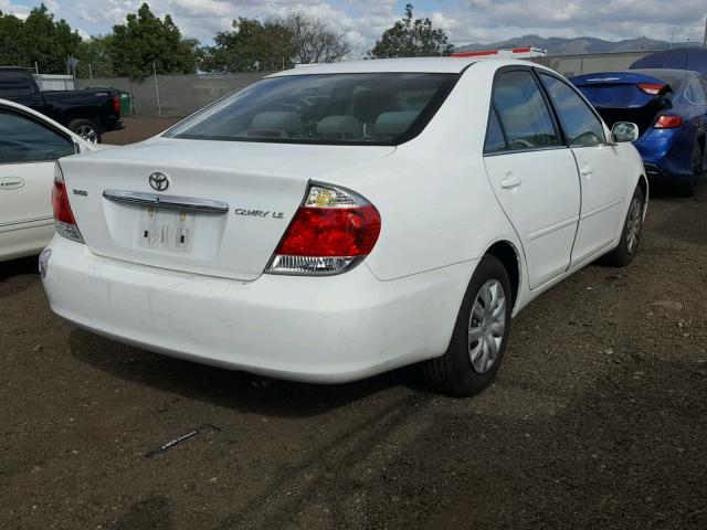 4T1BE32K36U730511 - 2006 TOYOTA CAMRY LE WHITE photo 4