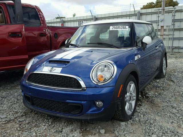 WMWSV3C50DT478214 - 2013 MINI COOPER S BLUE photo 2