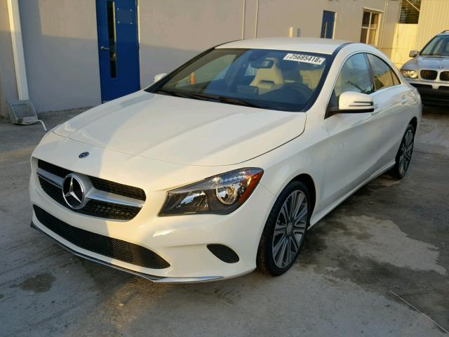 WDDSJ4EB1JN596771 - 2018 MERCEDES-BENZ CLA 250 WHITE photo 2