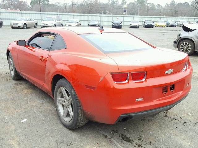 2G1FB1EV1A9132750 - 2010 CHEVROLET CAMARO LT ORANGE photo 3