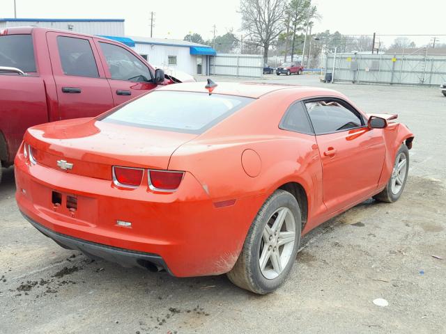 2G1FB1EV1A9132750 - 2010 CHEVROLET CAMARO LT ORANGE photo 4