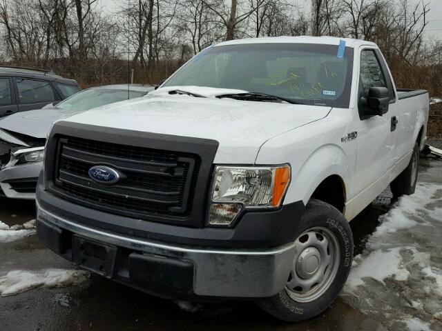 1FTMF1CM3EKE92037 - 2014 FORD F150 WHITE photo 2